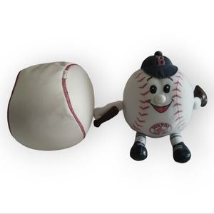 BOSTON RED SOX PLUSH & SKWISH BASEBALL VINTAGE